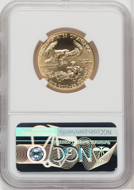 1991 $25 Half-Ounce Gold Eagle Brown Label NGC MS70