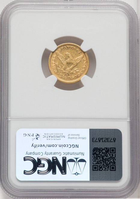 1869-S $2.50 Liberty Quarter Eagle NGC AU53