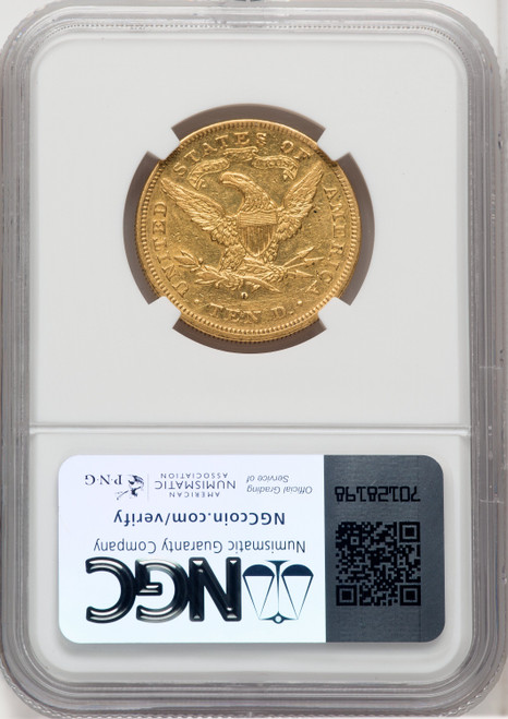 1880-O $10 Liberty Eagle NGC AU55