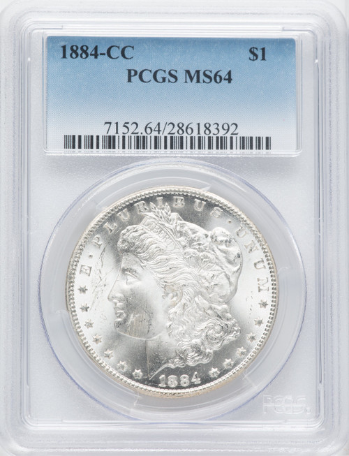 1884-CC $1 Morgan Dollar PCGS MS64