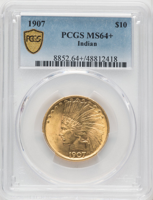 1907 $10 No Motto Indian Eagle PCGS MS64+ 1907 $10 No Motto Indian Eagle PCGS MS64+