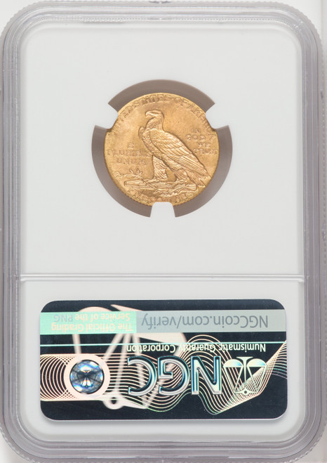 1915 $5 Indian Half Eagle NGC MS64