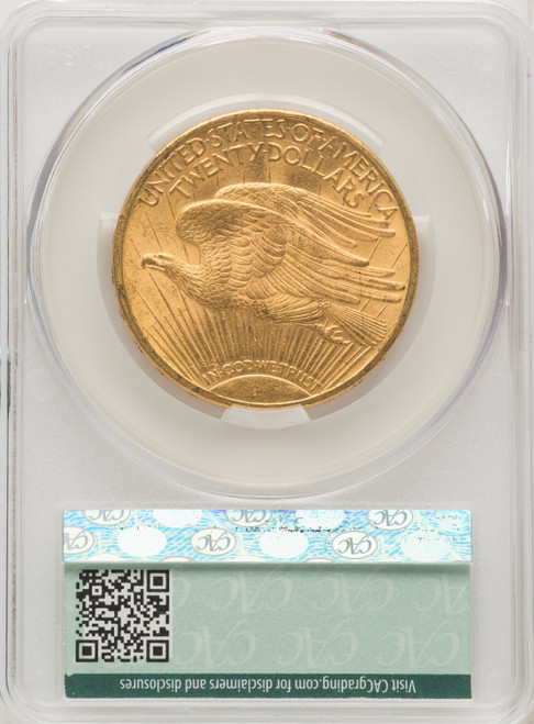 1910 $20 Saint-Gaudens Double Eagle CACG MS62