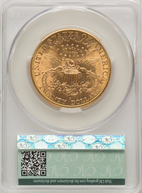 1906-S $20 Liberty Double Eagle CACG MS62