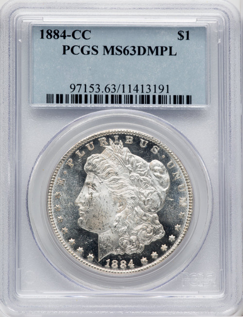 1884-CC $1 DM Morgan Dollar PCGS MS63