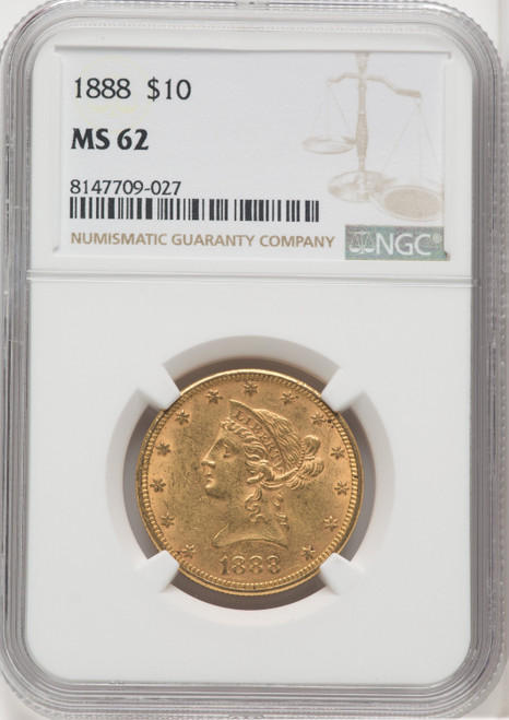 1888 $10 Liberty Eagle NGC MS62