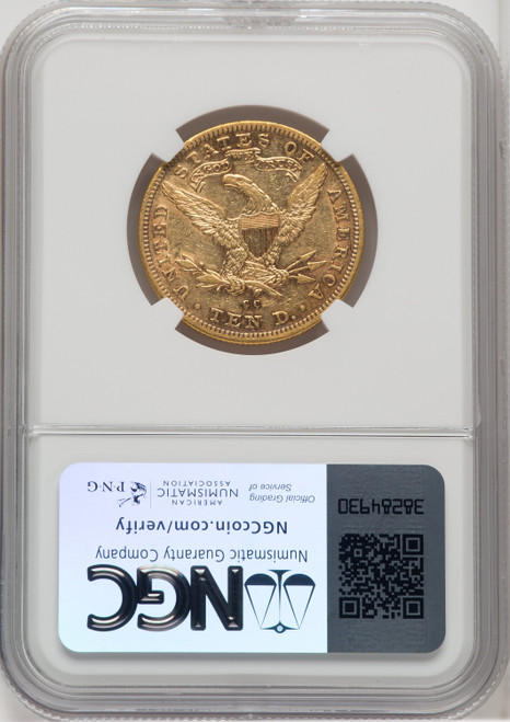 1892-CC $10 Liberty Eagle NGC AU55