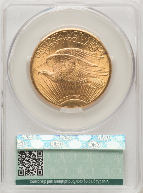 1927 $20 Saint-Gaudens Double Eagle CACG MS62