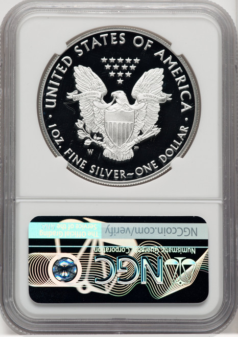 2019-W S$1 Silver Eagle First Day of Issue FDI Ed Moy NGC PF70