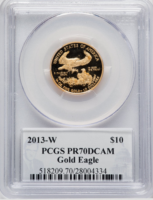 2013-W $10 Quarter-Ounce Gold Eagle PCGS PR70