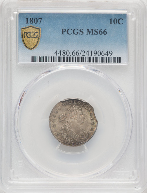 1807 10C Early Dime PCGS MS66