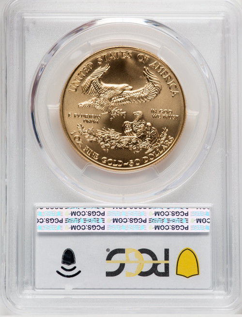 2006-W $50 One-Ounce Gold Eagle Blue Gradient PCGS MS70