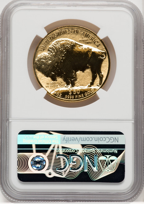 2013-W $50 One-Ounce Gold Buffalo Reverse Proof First Strike Mike Castle NGC PF70