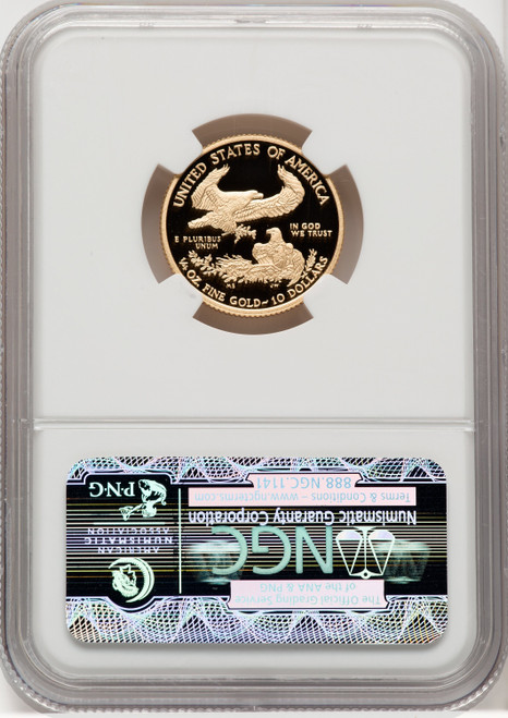 2013-W $10 Quarter-Ounce Gold Eagle First Strike ER Blue NGC PF70