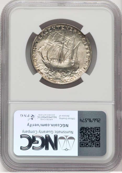 1920 50C Pilgrim Commemorative Silver NGC MS67