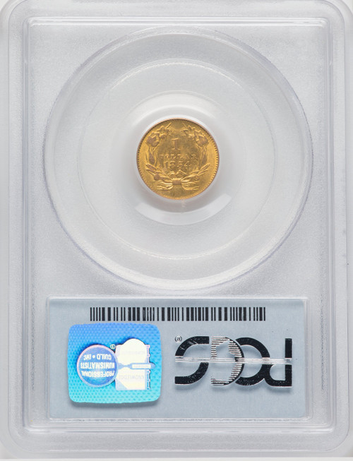 1854 G$1 Type Two Gold Dollar PCGS MS63