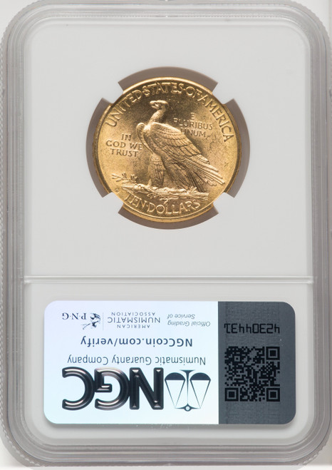 1914-D $10 Indian Eagle NGC MS62