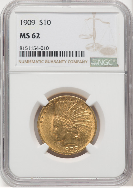 1909 $10 Indian Eagle NGC MS62