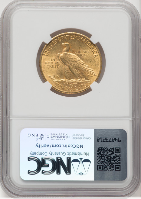 1909 $10 Indian Eagle NGC MS62