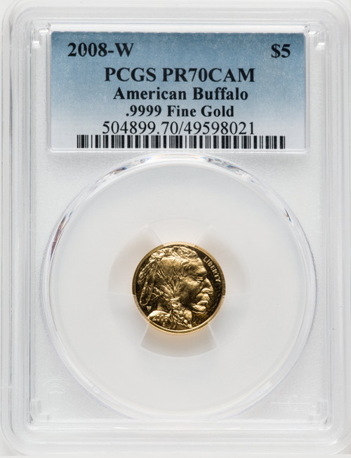 2008-W Gold American Buffalo 4-Coin Set PCGS PR70