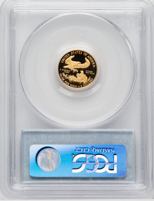 2010-W $5 Tenth-Ounce Gold Eagle Blue Gradient PCGS PR70
