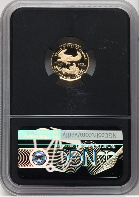 2021 T1 Gold American Eagle 4-Coin Set ER NGC PF70 Miles Standish Signed
