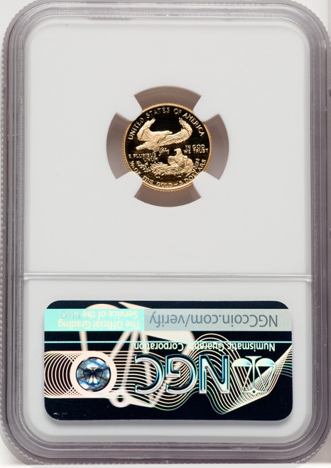 1988-P $5 Tenth-Ounce Gold Eagle Mike Castle NGC PF70