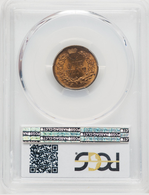 1868 1C RB Indian Cent PCGS MS65