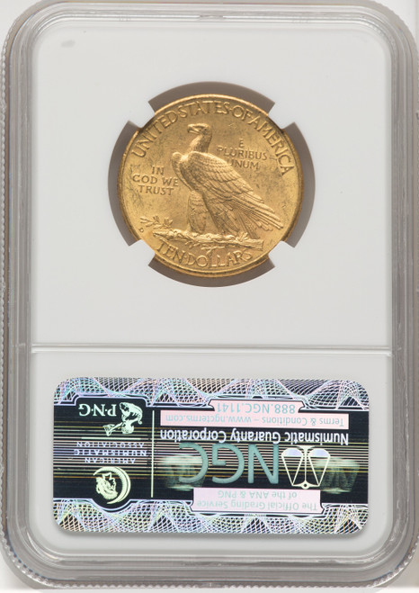 1908-D $10 MOTTO Indian Eagle NGC MS63