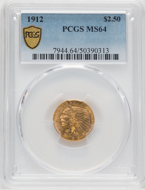 1912 $2.50 Indian Quarter Eagle PCGS MS64