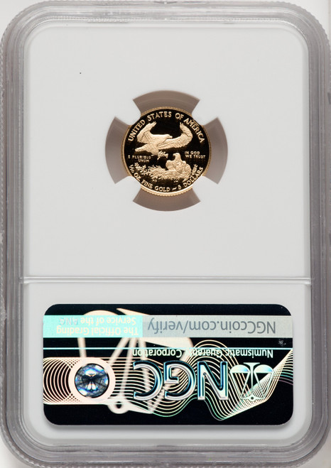 2018-W $5 Tenth Ounce Gold Eagle Mike Castle NGC PF70