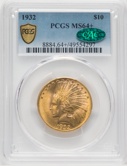 1932 $10 CAC Indian Eagle PCGS MS64+