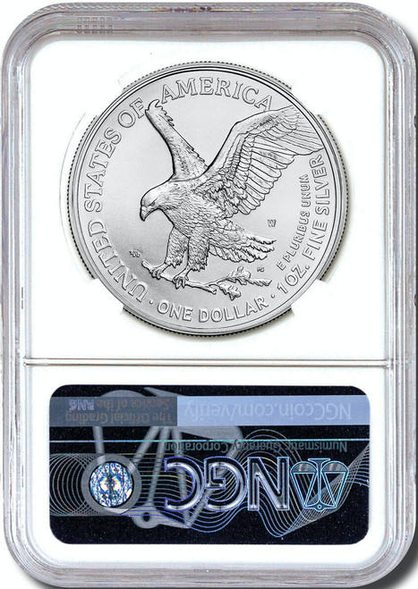 2024 W Burnished Silver Eagle First Day of Issue NGC MS70