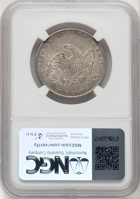 1837 50C Reeded Edge Reeded Edge Half Dollar NGC MS63