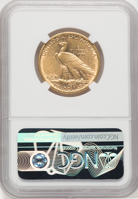 1908-D $10 NO MOTTO Indian Eagle NGC AU55