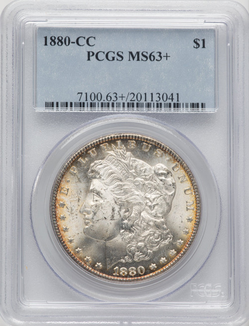 1880-CC $1 Morgan Dollar PCGS MS63+