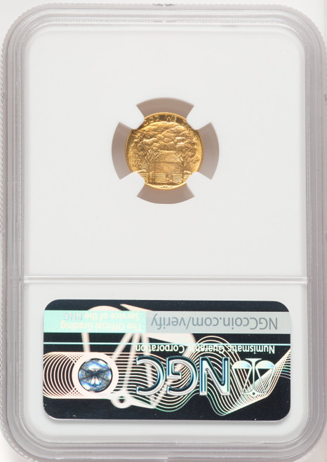 1922 G$1 Grant With Star Brown Label Commemorative Gold NGC MS67