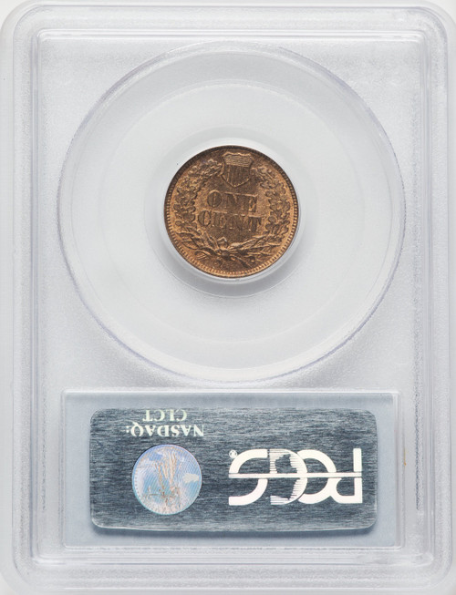 1864 1C L On Ribbon RB Indian Cent PCGS MS65