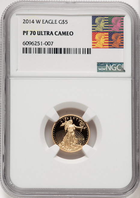 2014-W $5 Tenth-Ounce Gold Eagle NGC PF70