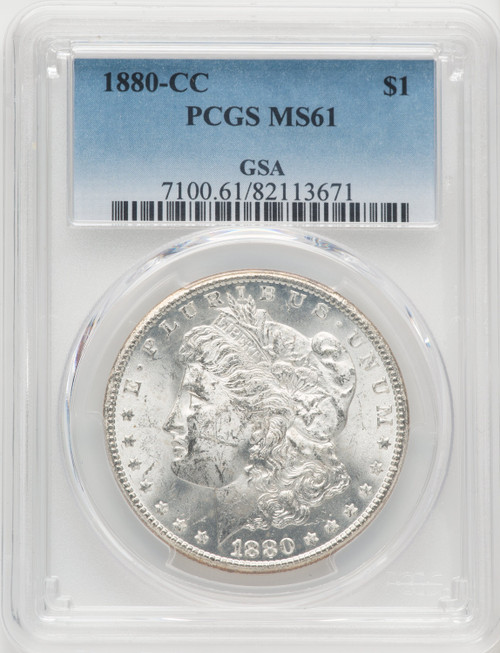 1880-CC $1 Morgan Dollar PCGS MS61