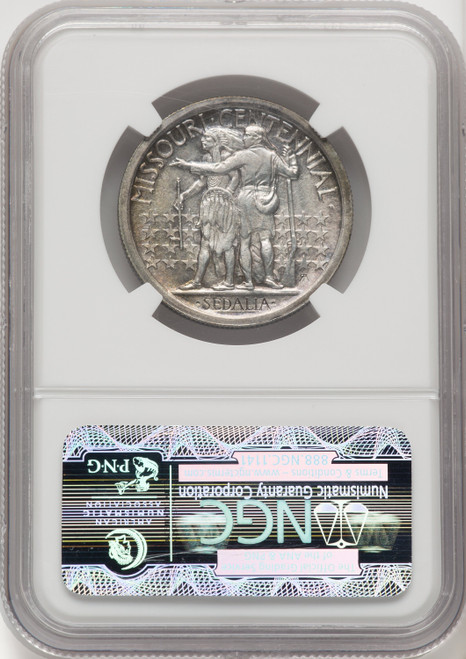 1921 50C Missouri Commemorative Silver NGC MS63