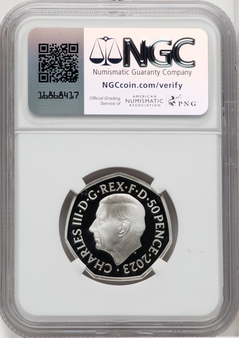 Charles III silver Colorized Proof  Luke Skywalker & Princess Leia  50 Pence 2023 PR70 Ultra Cameo NGC World Coins NGC MS70 (518904070)