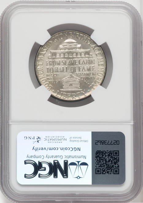 1950 50C Booker T. Washington Commemorative Silver NGC MS67 (518973081)