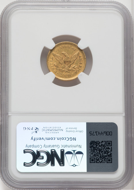 1852 $2.50 Liberty Quarter Eagle NGC AU58 (518973098)