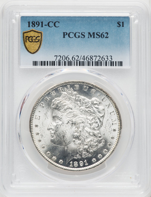 1891-CC $1 Morgan Dollar PCGS MS62 (519054020)