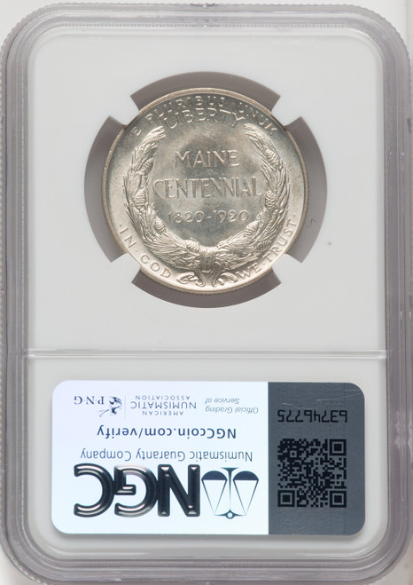 1920 50C Maine Commemorative Silver NGC MS66 (519097053)