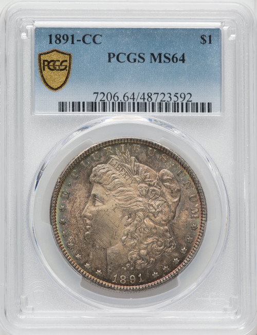 1891-CC $1 Morgan Dollar PCGS MS64 (766959029)