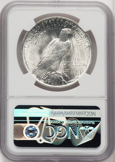 1923 $1 Peace Dollar NGC MS66+ (766996006)