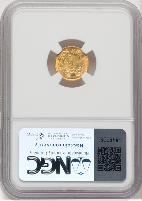 1874 G$1 Gold Dollar NGC MS63 (767254009)
