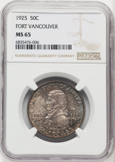 1925 50C Vancouver Commemorative Silver NGC MS65 (767254017)